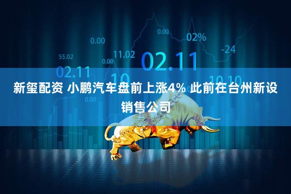 新玺配资 小鹏汽车盘前上涨4% 此前在台州新设销售公司
